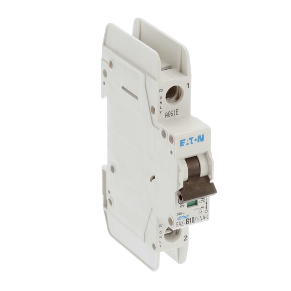 Eaton Cutler Hammer FAZB10/1NAL Circuit Breaker, FAZ, B Curve, 1 Pole, 10A, 240 VAC