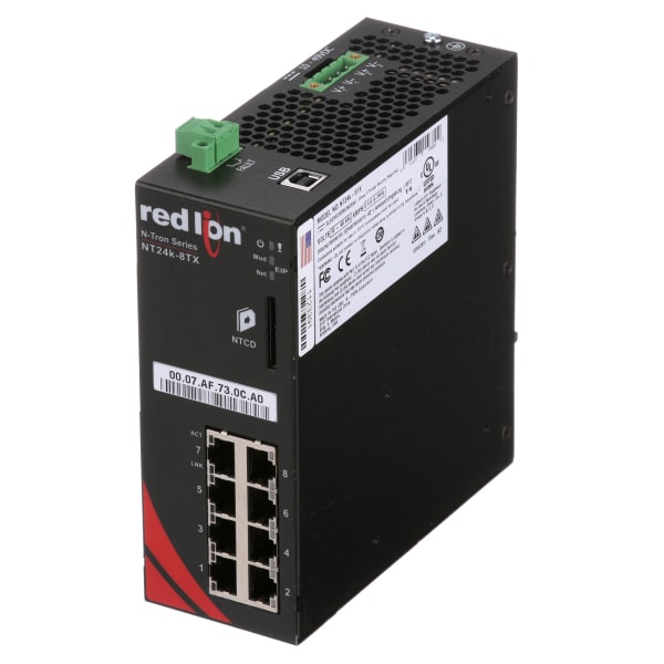 Red Lion Controls Nt24k 8tx Ethernet Switch Managed 8 Port 10100100base Tx Rj45 10 49v 0757