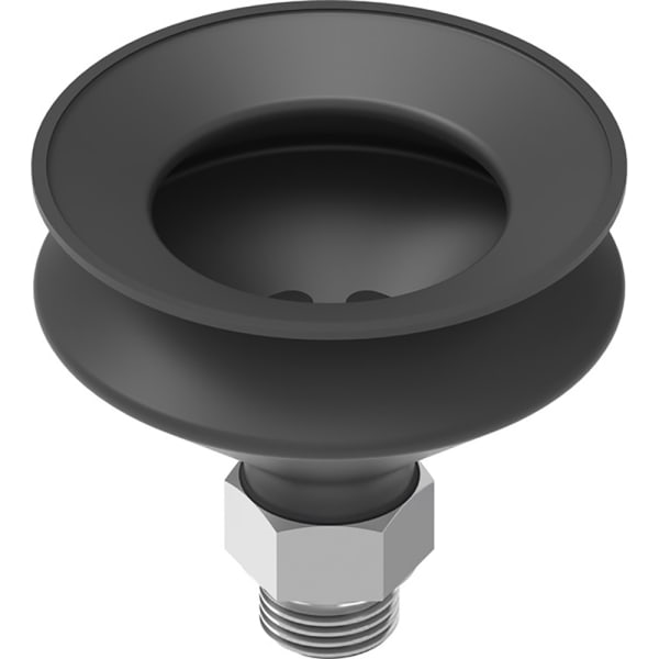 Festo VASB551/4NBR Vacuum Pad/Suction Cup, round bellows, 30mm dia, G 1/8 male, black NBR