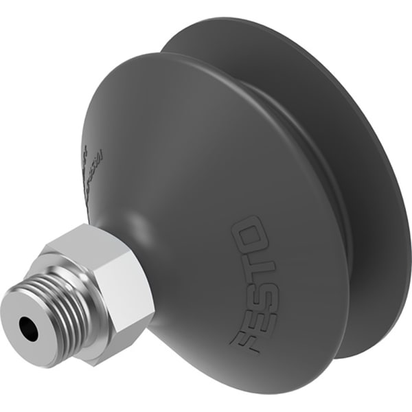 Festo VASB551/4NBR Vacuum Pad/Suction Cup, round bellows, 30mm dia, G 1/8 male, black NBR