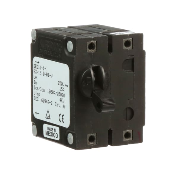 Sensata Airpax IEG1116315.001V Circuit Breaker 2 Pole 250VAC