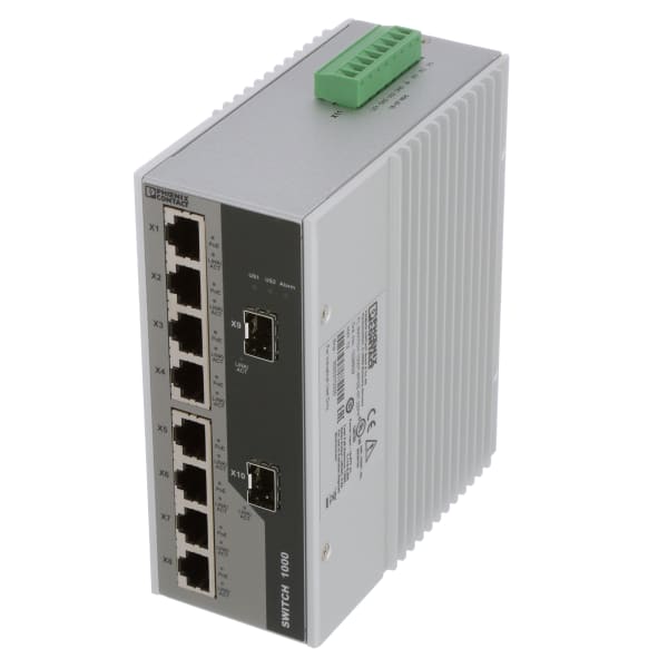 Phoenix Contact 1026929 Industrial Switch, Unmanaged, 8