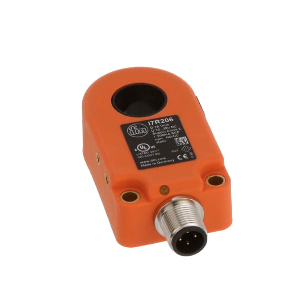 IFM Efector I7R206 Inductive ring sensor, plastic, static, diameter 15.1mm, 3wire DC NPN