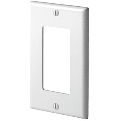 Leviton 10Pk Wh 1G Dec Plate