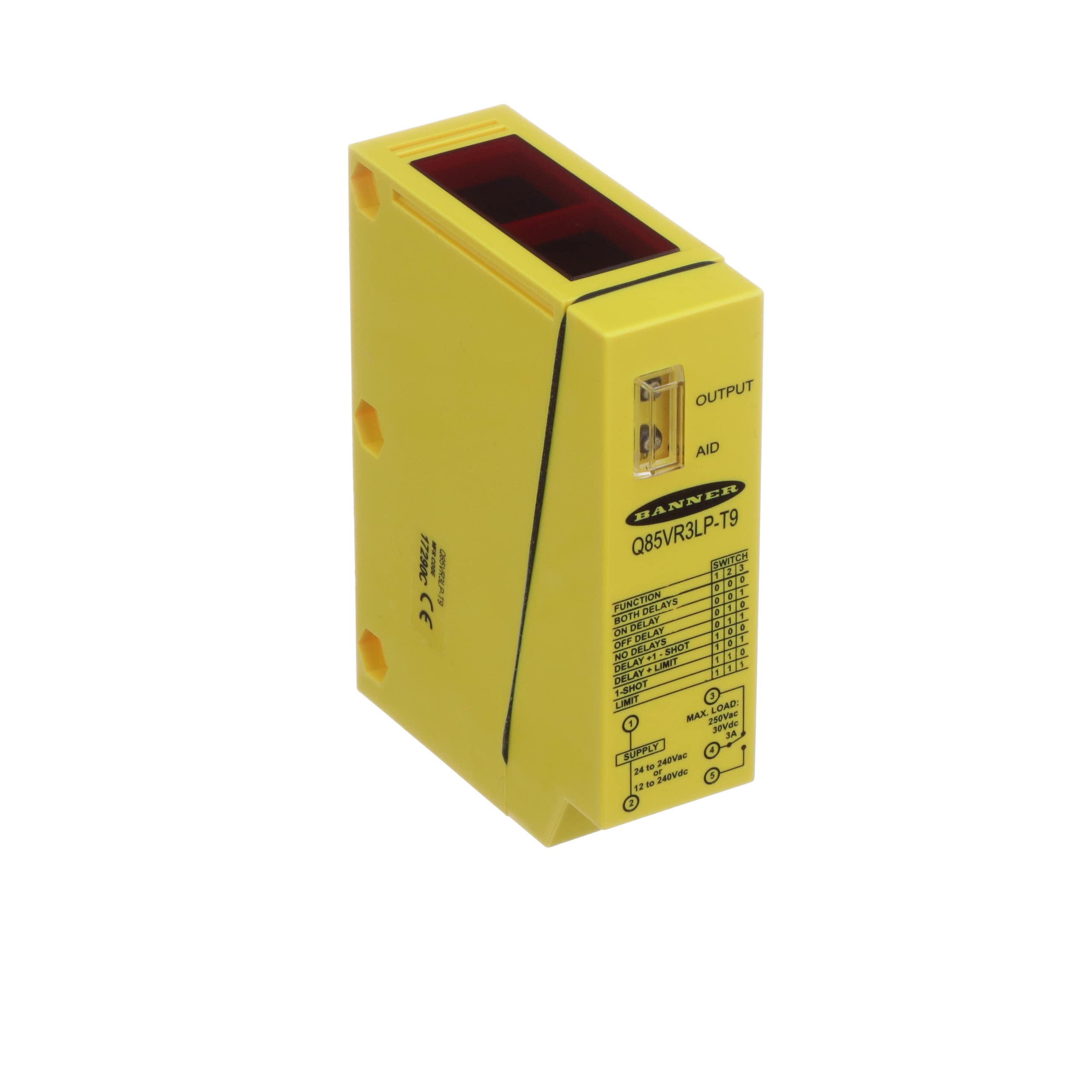 Banner Engineering Q85vr3lp T9 Photoelectric Sensor Polarized