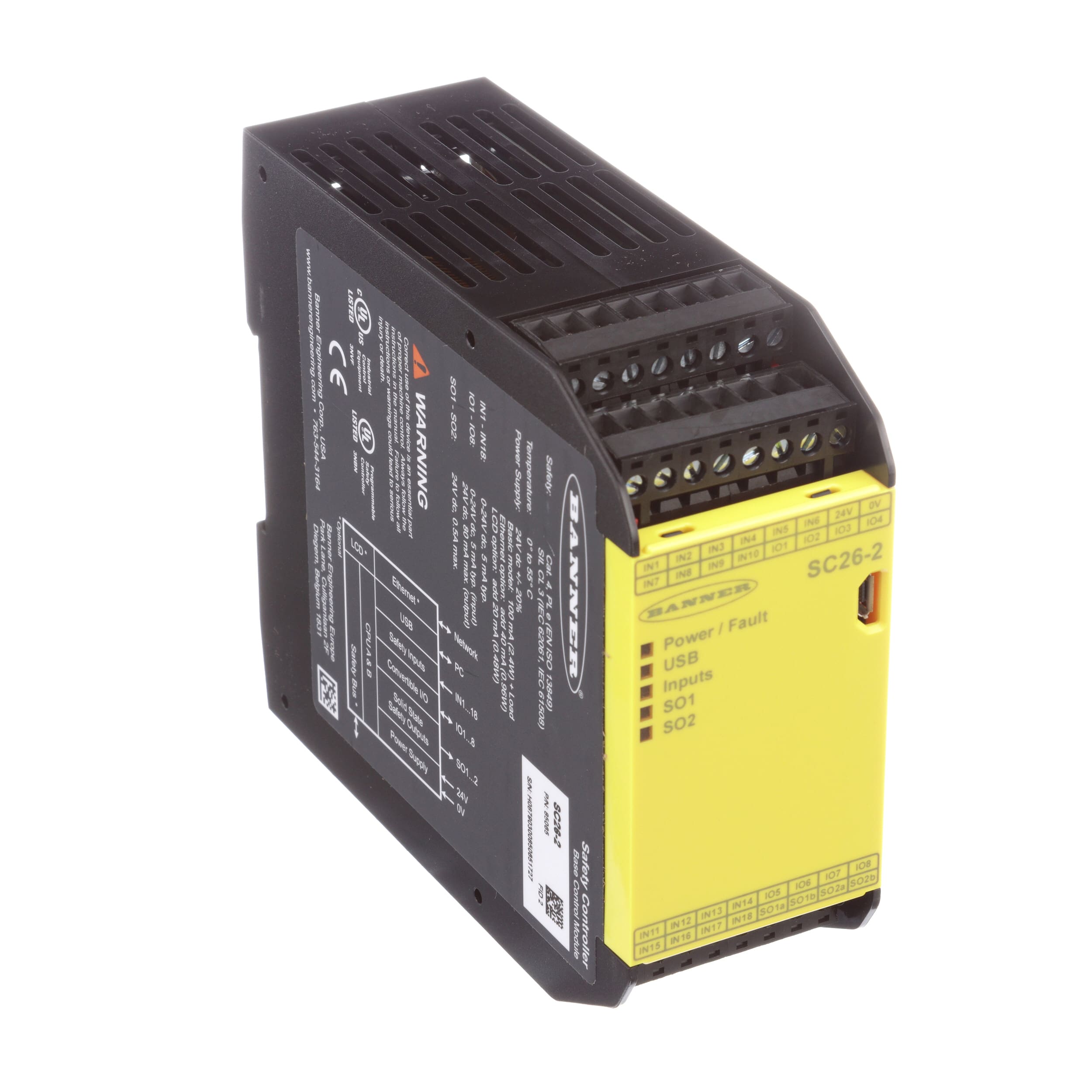 Banner Engineering Sc26 2 Controller Safety 26 Input 2