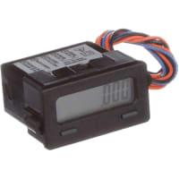 Hours Run Meter, 8 digits, LCD, Plug In Connection, 50 - 250 V ac/dc Red Lion Controls CUB7TVS0