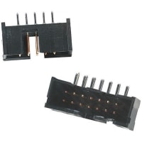 TE Connectivity AMP-LATCH Series 2.54mm Pitch Right Angle Panel Mount PCB Header 