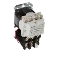 Motor Starter, 3 Pole, Size 1 , 120VAC@60Hz Coil, 27A, A200 Series Eaton - Cutler Hammer A200M1CAC