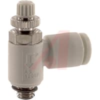 Speed Control, Elbow, Meter Out, M5 x 0.8 Port, for 6mm Tube, PBT, AS Series SMC CORPORATION AS1201F-M5-06