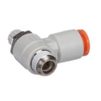 Speed Control, Flow Control, Elbow, meter-out, 1/8 NPT, for 1/4 Tube, Sealant SMC CORPORATION AS2201F-N01-07S
