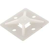 Nylon Adhesive Mount 4-Way 0.19 in W Tie Ty-Rap TC5345A Cable Tie Mounting Base Natural Pack of 100 