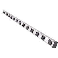 Power Strip, Aluminum, 15A, Rack, 15ft, Straight, 36in, 3.8lbs, 13 TRIPP LITE PS3612