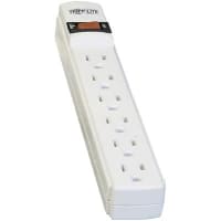 Surge Suppressor, 6 Out, 15A, 2 ft, UL Listed, 15A, 120VAC, Protect It! Series TRIPP LITE TLP602