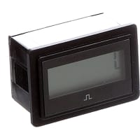 LCD Counter, 8-digit, AC/DC input, Rectangular, 1/4" QC, w/Reset, 3400 Series Trumeter 3400-2010
