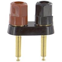 Superior Electric BP30WT-1 PKG Single; Standard Nut; 30 A; 1000 V; Gold Plated Brass; White; Hex Binding Post Superior Electric BP30WT-1 PKG Single; Standard Nut; 30 A; 1000 V; Gold Plated Brass; White; Hex Binding Post
