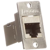 Coupler Shielded (8x8) Panel Mount Style Cat5e RJ45, ECF Series L-COM ECF504-SC5E