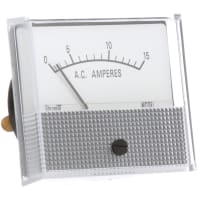 5%; 2.5 in; Polystyrene; 850 Series Shurite 8507Z Ammeter Electromechanical AC; 80 A; 