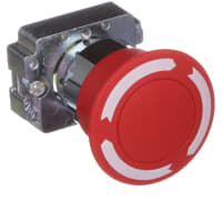 Pushbutton Operator, Non-Illum'd., Mushroom Red 40mm Head, Push-Turn, 22mm ALTECH CORP 2AML4