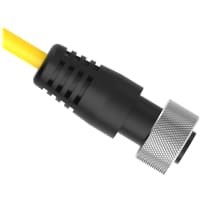 Cordset; 1-16 Mini; Female Straight; 8 Wire; 4.5 Meter Cable; PVC; Yellow 