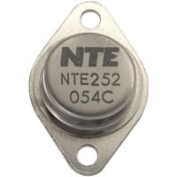 NTE Electronics NTE252 PNP Silicon Complementary Darlington Transistor 20 Amp Power Amplifier 100V 