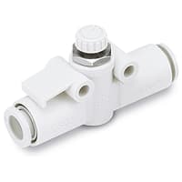 Speed Control, In-Line, 6mm Tubing, One-Touch, knurled Lock Nut SMC CORPORATION AS2002F-06