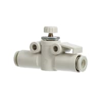 Speed Control, In-Line, 6mm Tubing, One-Touch, knurled Lock Nut SMC CORPORATION AS2052F-06