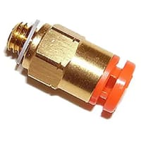 Pneumatic Straight Threaded-to-Tube Adapter,M5 x 0.8 Male,Push In 4 mm SMC CORPORATION KQ2H04-M5A