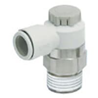 Speed Controller, Elbow, Meter-out, 6mm One-Touch x M5 Thread SMC CORPORATION AS1201F-M5-06A