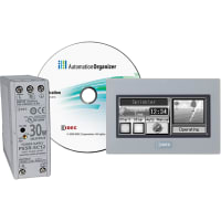 Touch Starter Kit Monochrome Light Bezel, USB Cable, 30W PS and Software IDEC CORPORATION KIT-TOUCH-MW