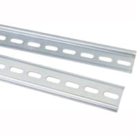 1m Length x 35mm Width x 7.5mm Height Slotted Design Steel DIN Mounting Rail