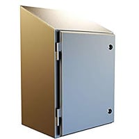 Enclosure, Type 4X, 304 SS, Wallmount, Sloped, 33.70Hx24Wx8D, Waterfall Series HAMMOND MFG HWST242412SS