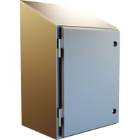 Enclosure, Type 4X, 304 SS, Wallmount, Sloped, 41.50Hx36Wx12D, Waterfall Series HAMMOND MFG HWST363012SS