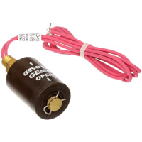 Switch, Level, NO (Reversible), Brass, Vert., SPST, 1/8 NPT MALE, 18AWG 24" Poly GEMS SENSORS, INC. 01801