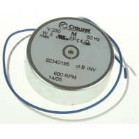 Crouzet 820000 Anti Clockwise Synchronous AC Motor,0.16W,1 Phase,10 Pole,230V ac Crouzet 82340195