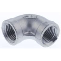 SS Threaded Fitting Elbow 1/4 in G Female (Conn 1) 1/4 in G Female (Conn 2) RS PRO 4992852
