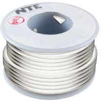 Orange 100' Length Inc. NTE Electronics WH20-03-100 Hook Up Wire Stranded Type 20 Gauge 100 Length 