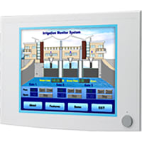 Ind Monitor, 15", Resistive Touchscreen, Direct-VGA, DVI Ports, 10-30V ADVANTECH FPM-5151G-R3BE