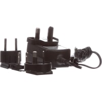 Micro USB Power Supply,5.1 VDC,2.5 A,Black,80.86% Efficiency,Micor USB B 5 Pin RASPBERRY PI T5989DV