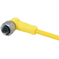 Pack of 2 2134 Series; Cable assembly w/ 4 Pole M12 Conn Plug and an Unterminated End; IP67 