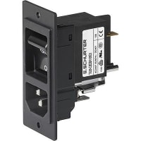 250 VAC Quick Connect Plug SCHURTER CD34.4101.151-Power Entry Connector 4 A Screw-On Series Panel Mount