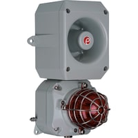 D2xC2LD2 115V ac Grey/Red - Combined Alarm Horn & LED beacon E2S D2XC2LD2AC115BB1A1G/R