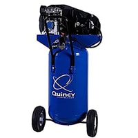 Air Compressor,portable,SS 2-HP,24 Gal Sgl-Stage (115V-1-Phase),vert,Quincy Quincy Compressor Q12124VPQ