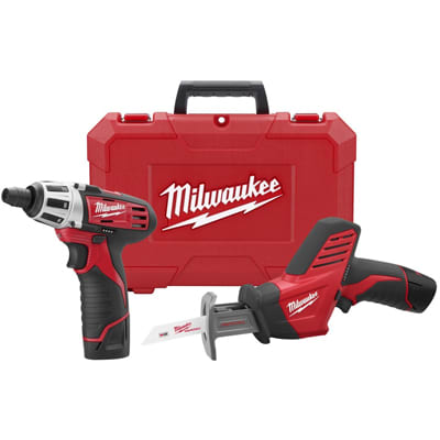 Milwaukee Electric Tool - 2490-22 - M12 2 TOOL COMBO, HACKZALL (2420-20) & SCREWDRIVER (2401-20 