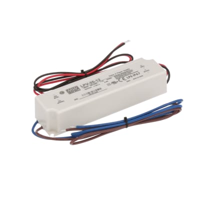 Mean Well LPV-35-12 Power Supply LED Driver 90-264 VAC Input 36W 3A 12V Output 