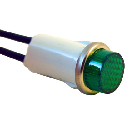 Wamco Inc. - WL-1053C5 - Panel Mount Indicator Green Neon Lead Wires ...