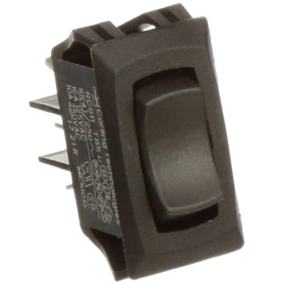 CARLING TECHNOLOGIES On-Off-On Panel SPDT RC911-RB-B-0-N - Rocker Switch Black Non Illuminated 1 Piece 16 A 