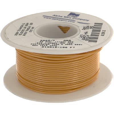 Alpha Wire - 5855/7 OR005 - Hook-Up Wire, Copper, 22 AWG, 7x30, Orange ...