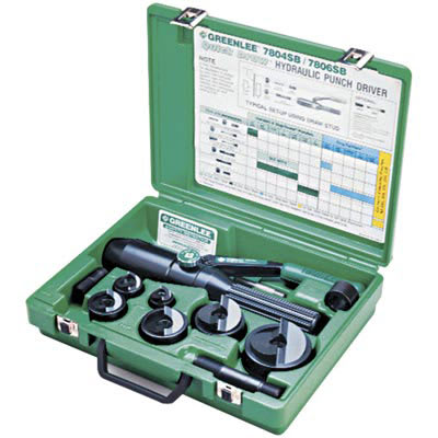 Greenlee - 7806-SB - Punch and Die Kit,Quick Draw Driver,Conduit Sizes