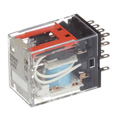 PLUG IN MY4N D2 24DCS 4PCO OMRON INDUSTRIAL AUTOMATION RELAY 24VDC 3A
